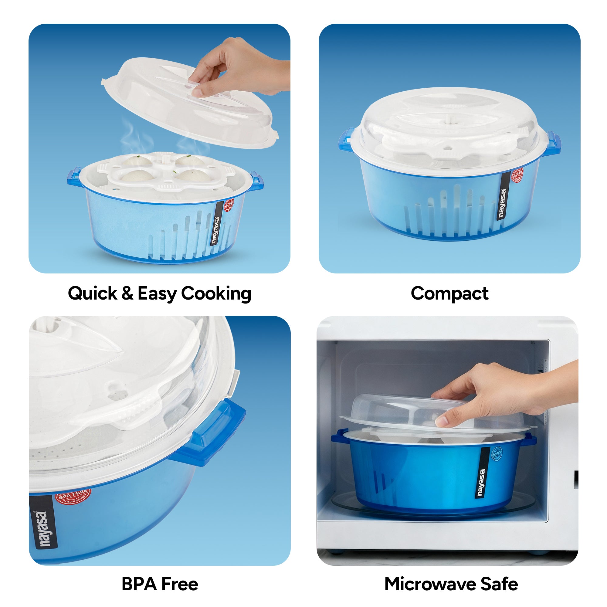4 In 1 Idli Maker Blue