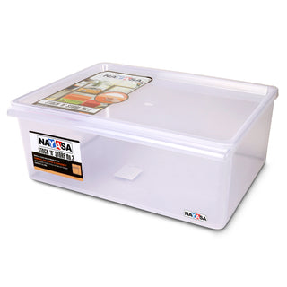 Stack N Store Storage Box, Transparent 12 Ltr / Set of 1