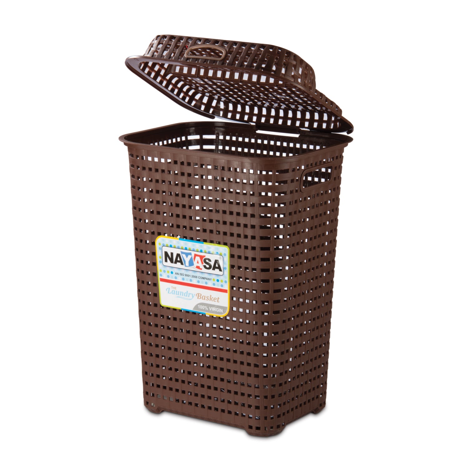 Laundry Basket Square Brown