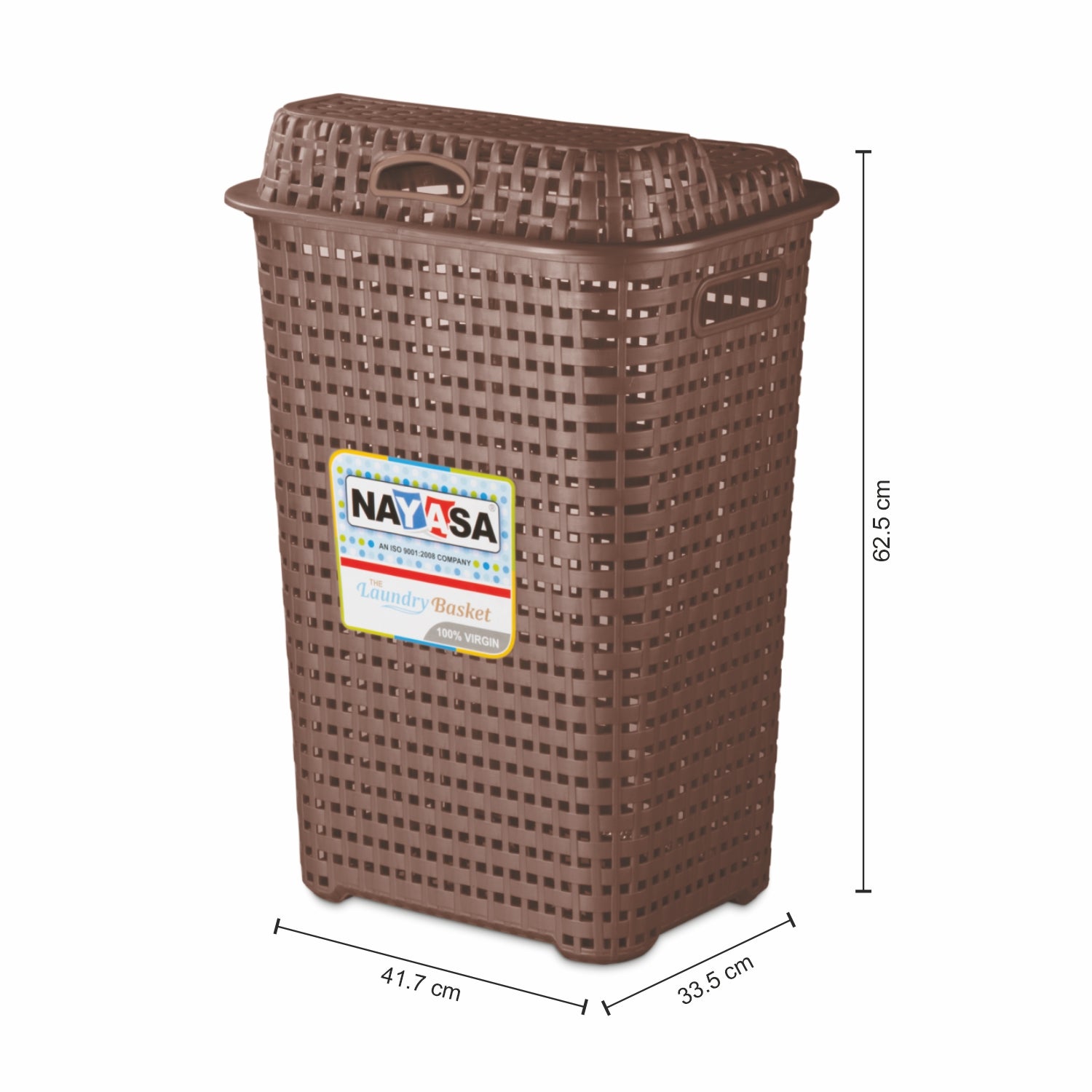 Laundry Basket Square Brown