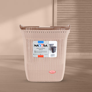 Rope Laundry Basket Light Brown / Small