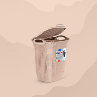 Rope Laundry Basket Light Brown / Small