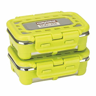 Eco Me Chutney Box 2 Pc Set, 160 ml Green