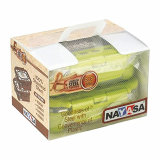 Eco Me Chutney Box 2 Pc Set, 160 ml Green