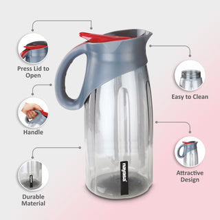 Aviator Jug - 1650 ML Grey