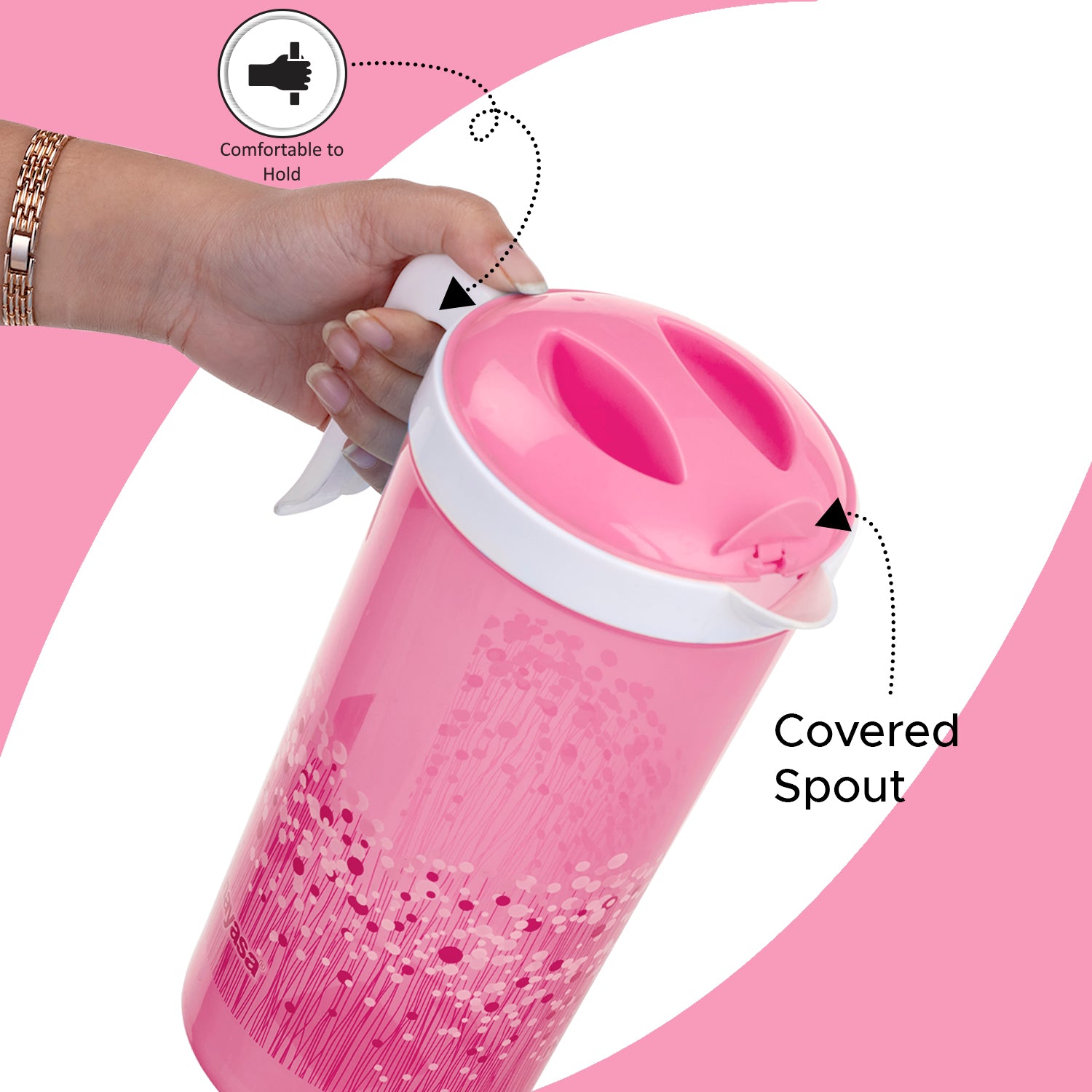 Lavender Jug - 2200 ML Pink