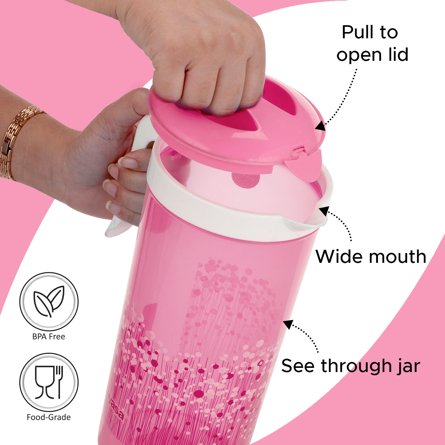 Lavender Jug - 2200 ML Pink
