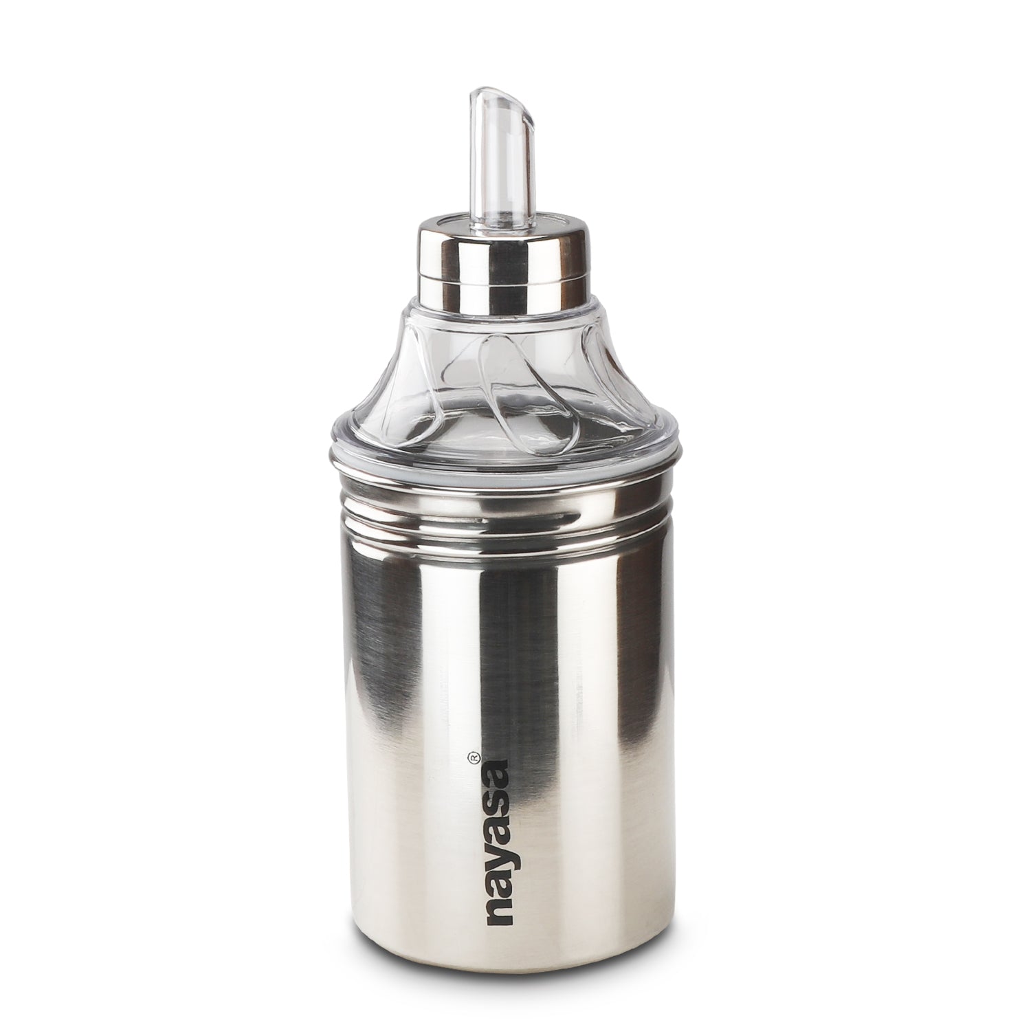 Easy Pour Oil Dispenser, Silver 500 ML