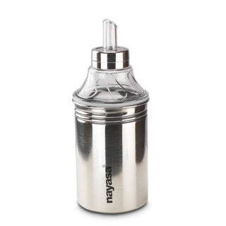 Easy Pour Oil Dispenser, Silver 500 ML