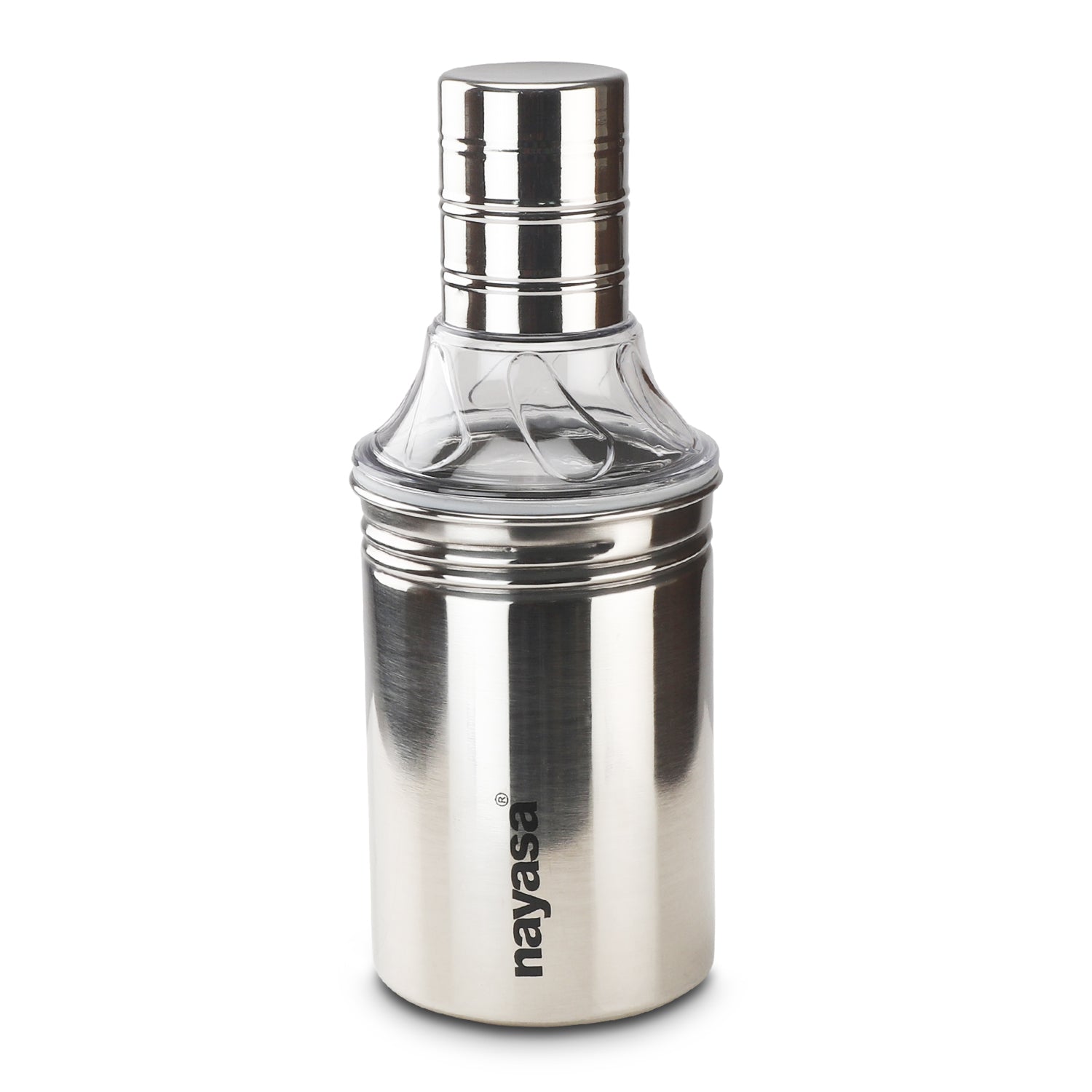Easy Pour Oil Dispenser, Silver 500 ML