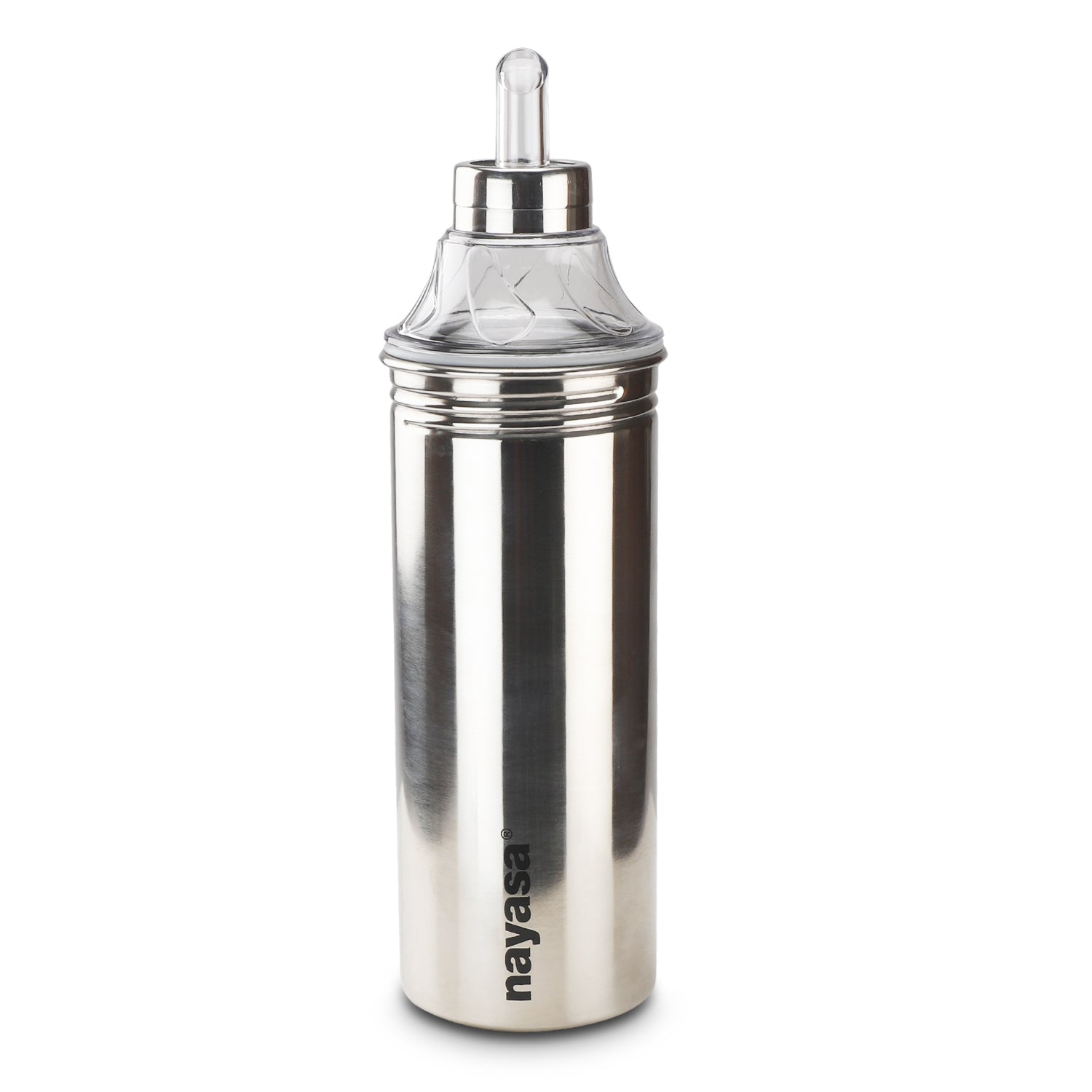 Easy Pour Oil Dispenser, Silver 800 ML
