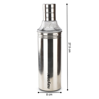 Easy Pour Oil Dispenser, Silver 800 ML