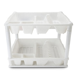 Fancy Double Decker Kitchen Tray White