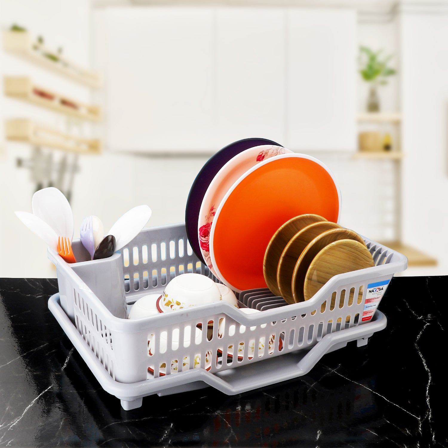 Dimple Kitchen Tray Grey