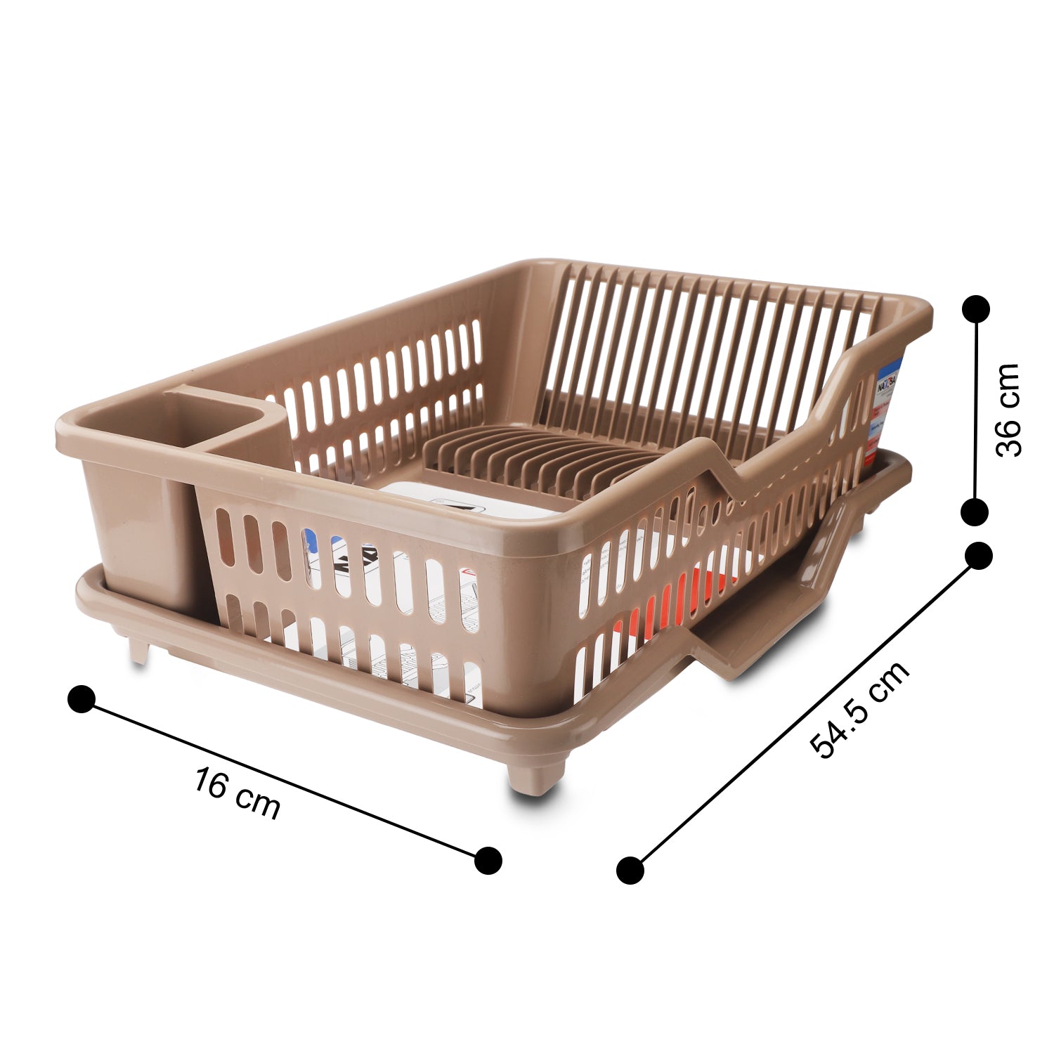 Dimple Kitchen Tray Brown