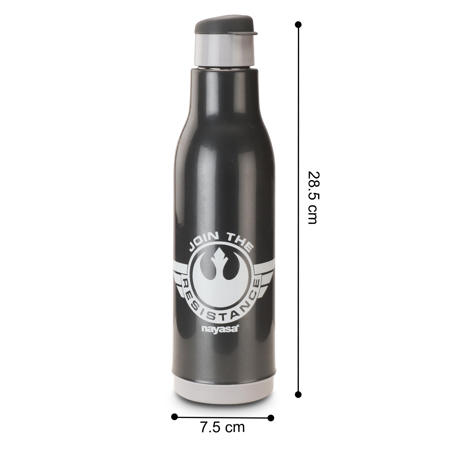 Quench Steel Water Bottle Grey