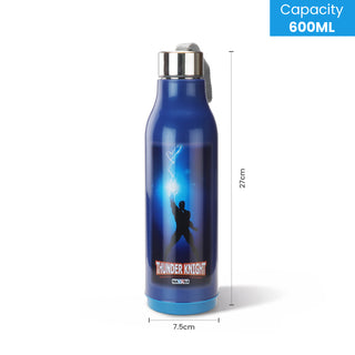 Whip 600 ML Cartoon Print Water Bottle with Steel Inner