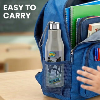 Whip 600 ML Cartoon Print Water Bottle with Steel Inner