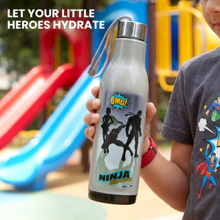Whip 900 ML Cartoon Print Water Bottle with Steel Inner