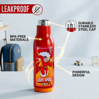 Whip 900 ML Cartoon Print Water Bottle with Steel Inner