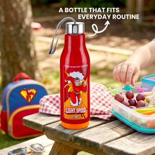 Whip 900 ML Cartoon Print Water Bottle with Steel Inner