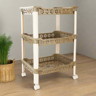 Candy Rectangular Trolley Green / 3 Layer