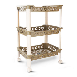 Candy Rectangular Trolley Green / 3 Layer