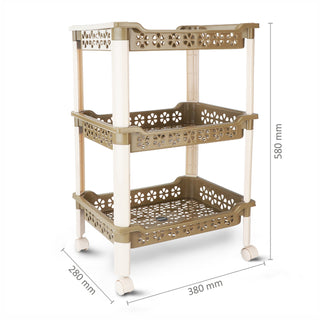 Candy Rectangular Trolley Green / 3 Layer
