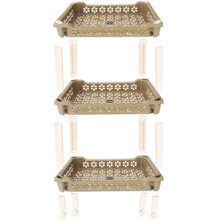 Candy Rectangular Trolley Green / 3 Layer