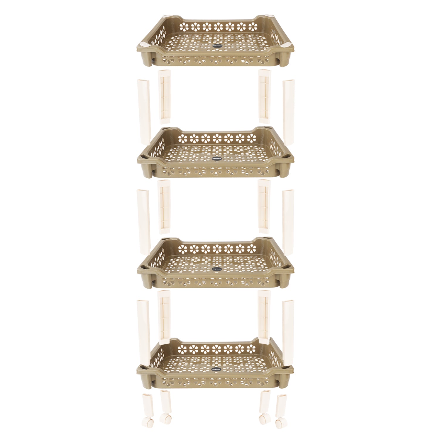 Candy Rectangular Trolley Green / 4 Layer