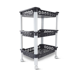 Candy Rectangular Trolley Grey / 3 Layer