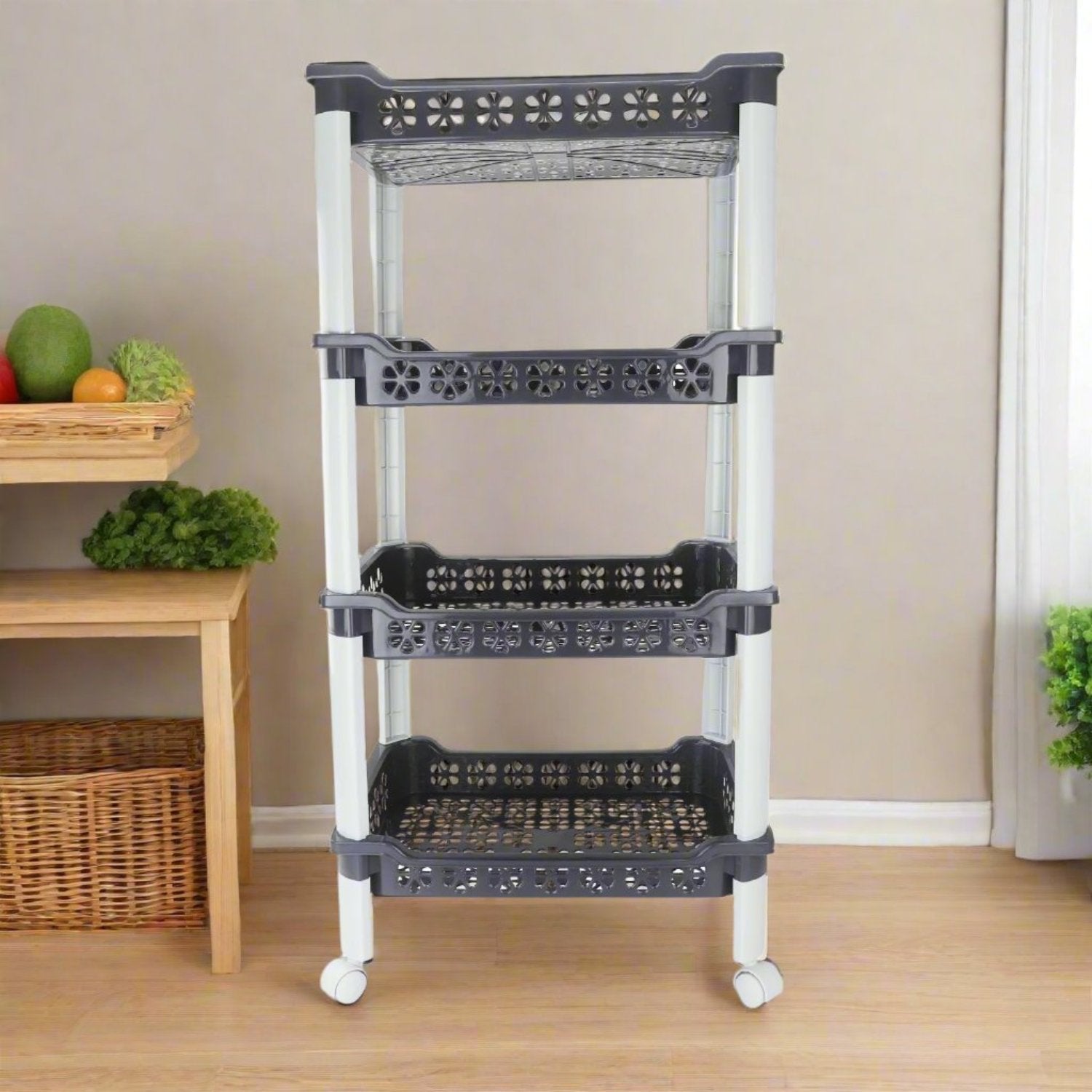 Candy Rectangular Trolley Grey / 4 Layer