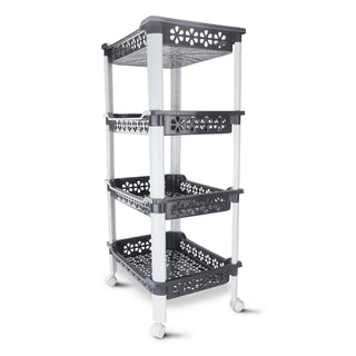 Candy Rectangular Trolley Grey / 4 Layer