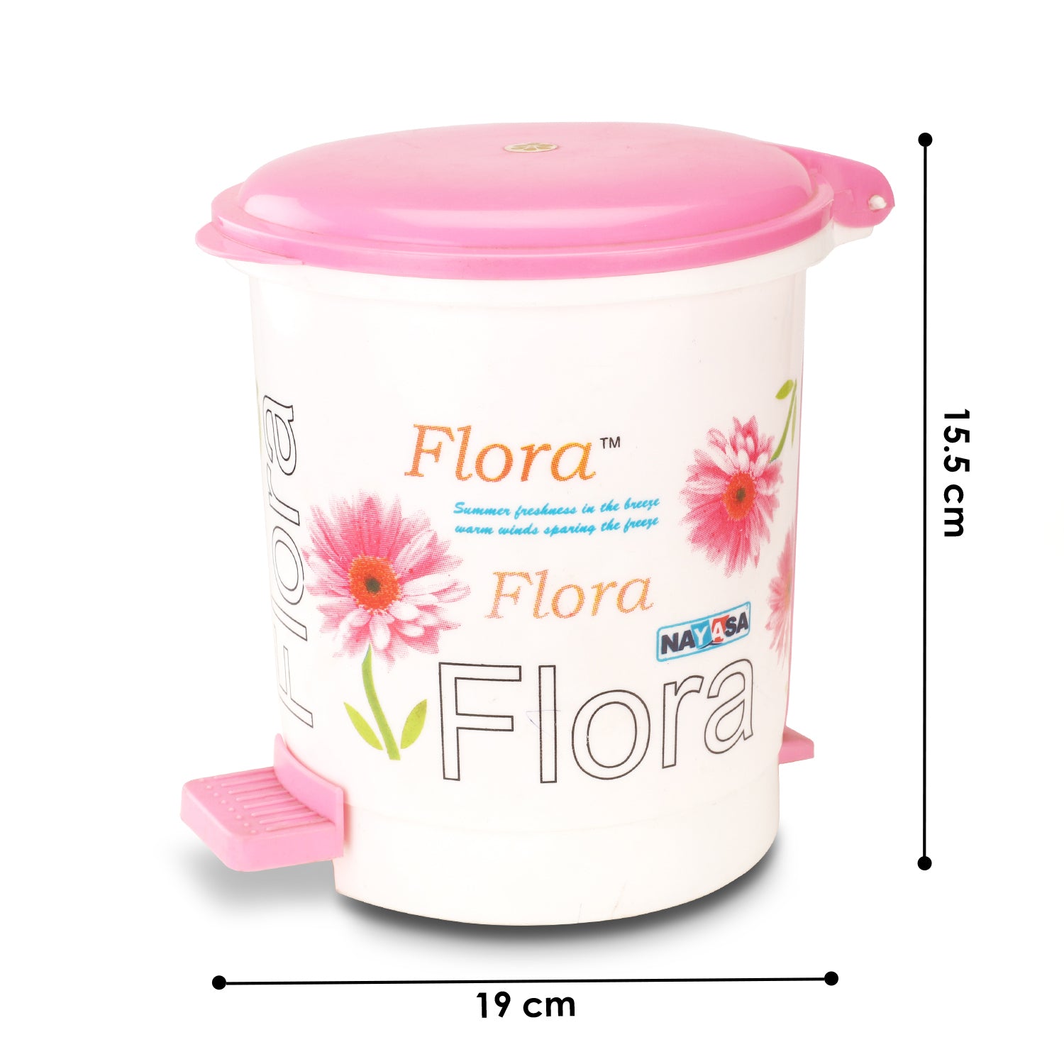 Cute Clean Dlx Table Top Dustbin, 2 Ltr Pink