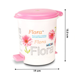 Cute Clean Dlx Table Top Dustbin, 2 Ltr Pink