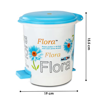 Cute Clean Dlx Table Top Dustbin, 2 Ltr Blue