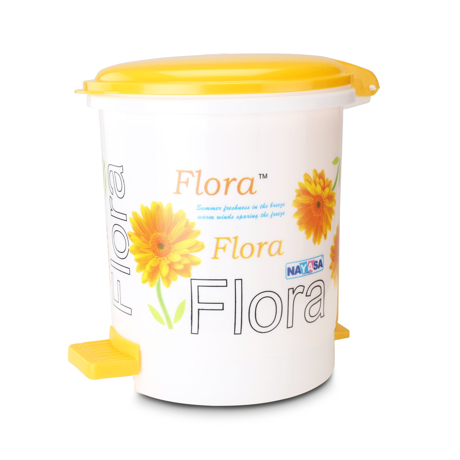 Cute Clean Dlx Table Top Dustbin, 2 Ltr Yellow