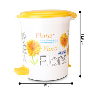 Cute Clean Dlx Table Top Dustbin, 2 Ltr Yellow