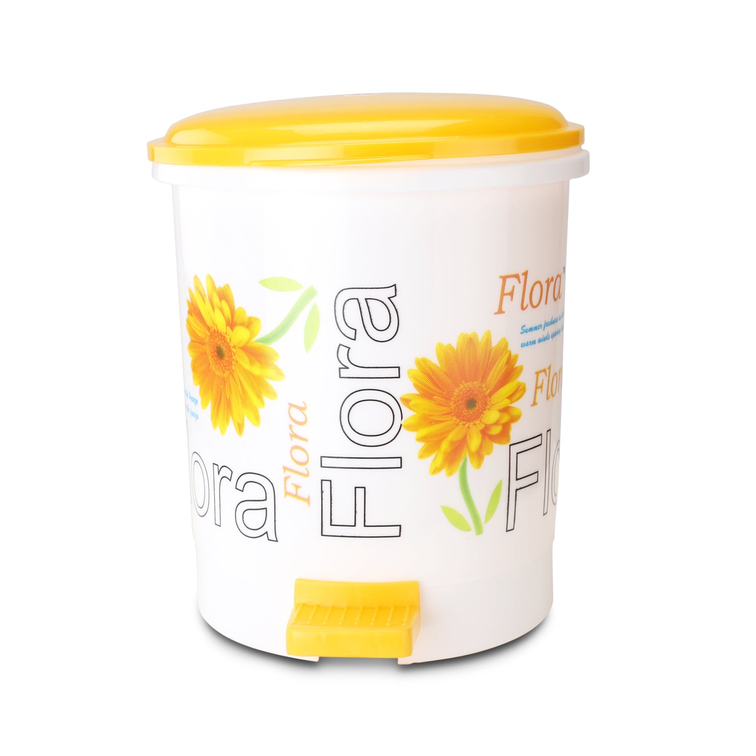 Cute Clean Dlx Table Top Dustbin, 2 Ltr Yellow