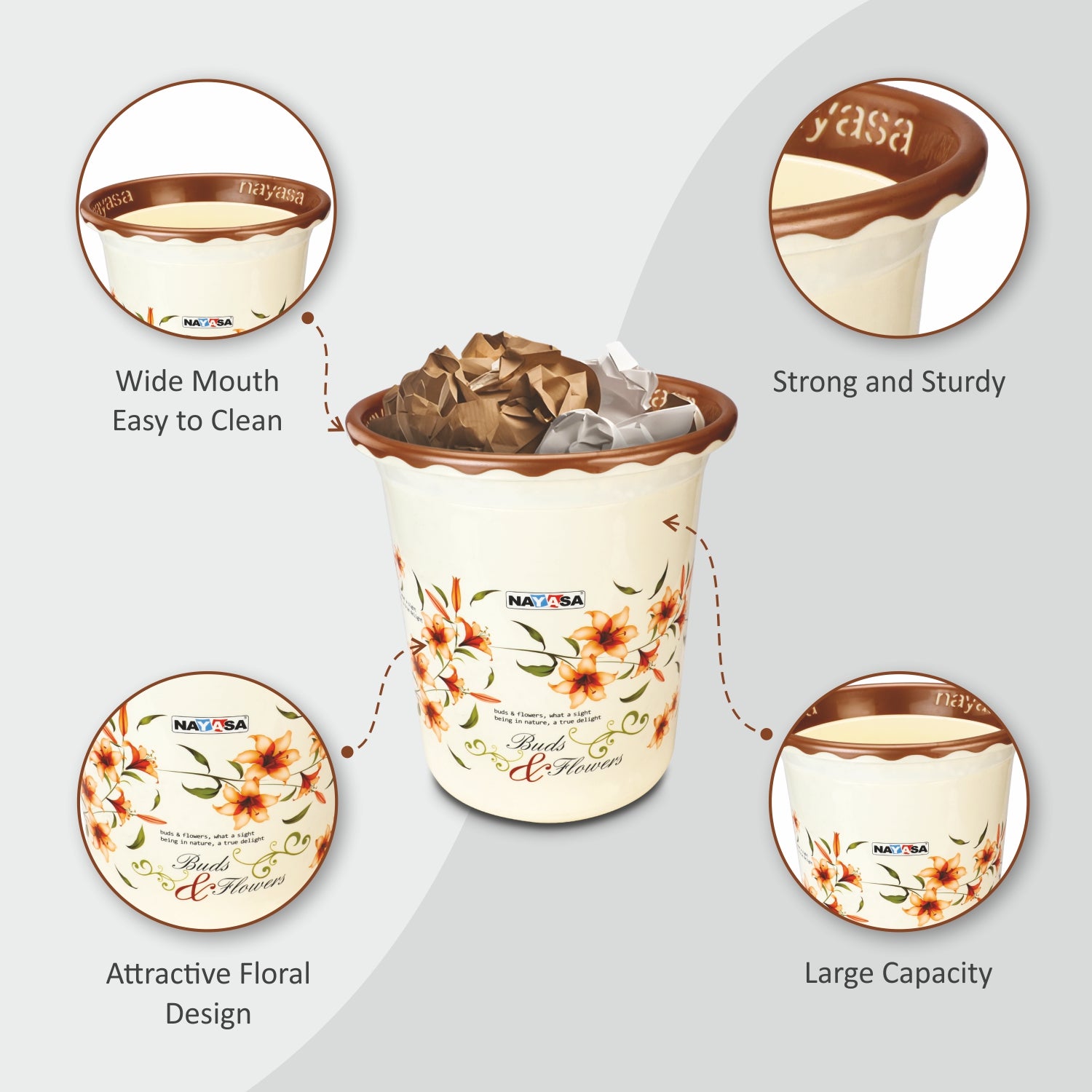 Crest Waste Paper Brown