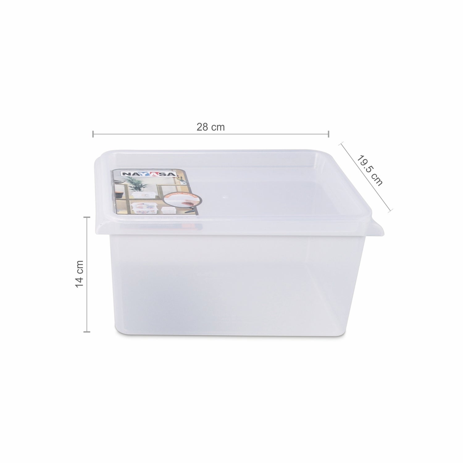 Stack N Store Storage Box, Transparent 5 Ltr / Set of 4