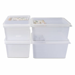Stack N Store Storage Box, Transparent 5 Ltr / Set of 4