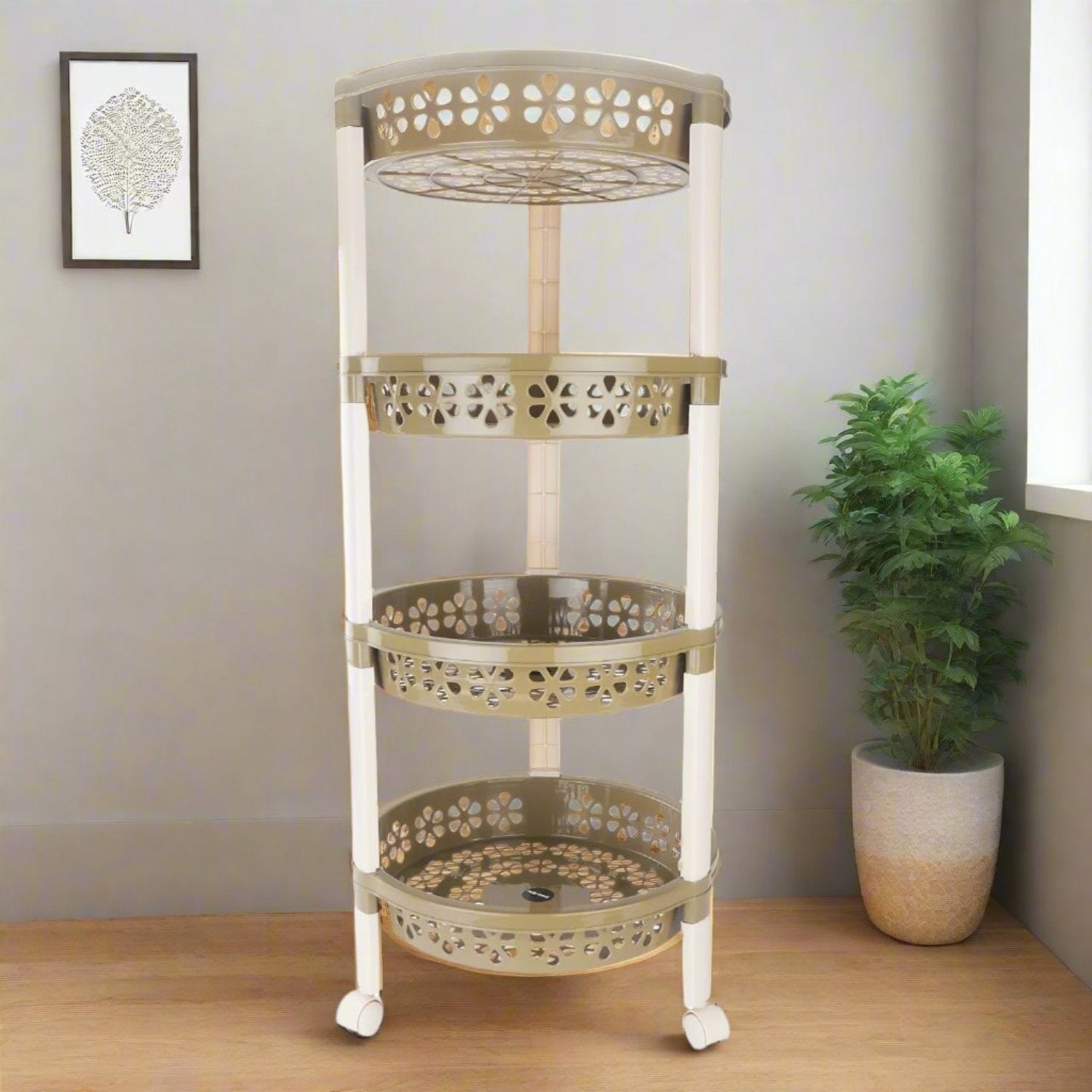 Candy Round Trolley Green / 4 Layer