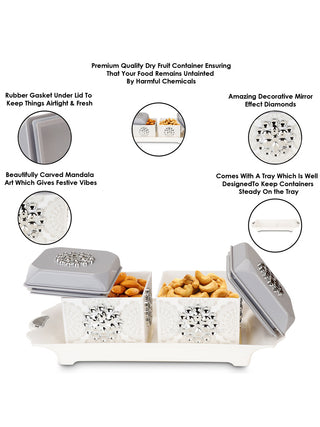 Florentine Dryfruit Set 2, 500 ml Grey