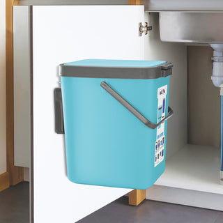 Door Dust Bin Turquoise Blue / 14 Ltrs