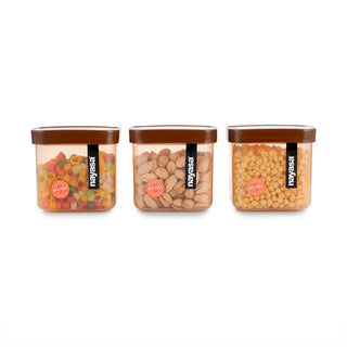 Fusion Food Storage Container Brown / 750 ml / Set of 3