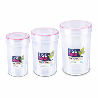 Use Max Glaze Food Storage Container Pink