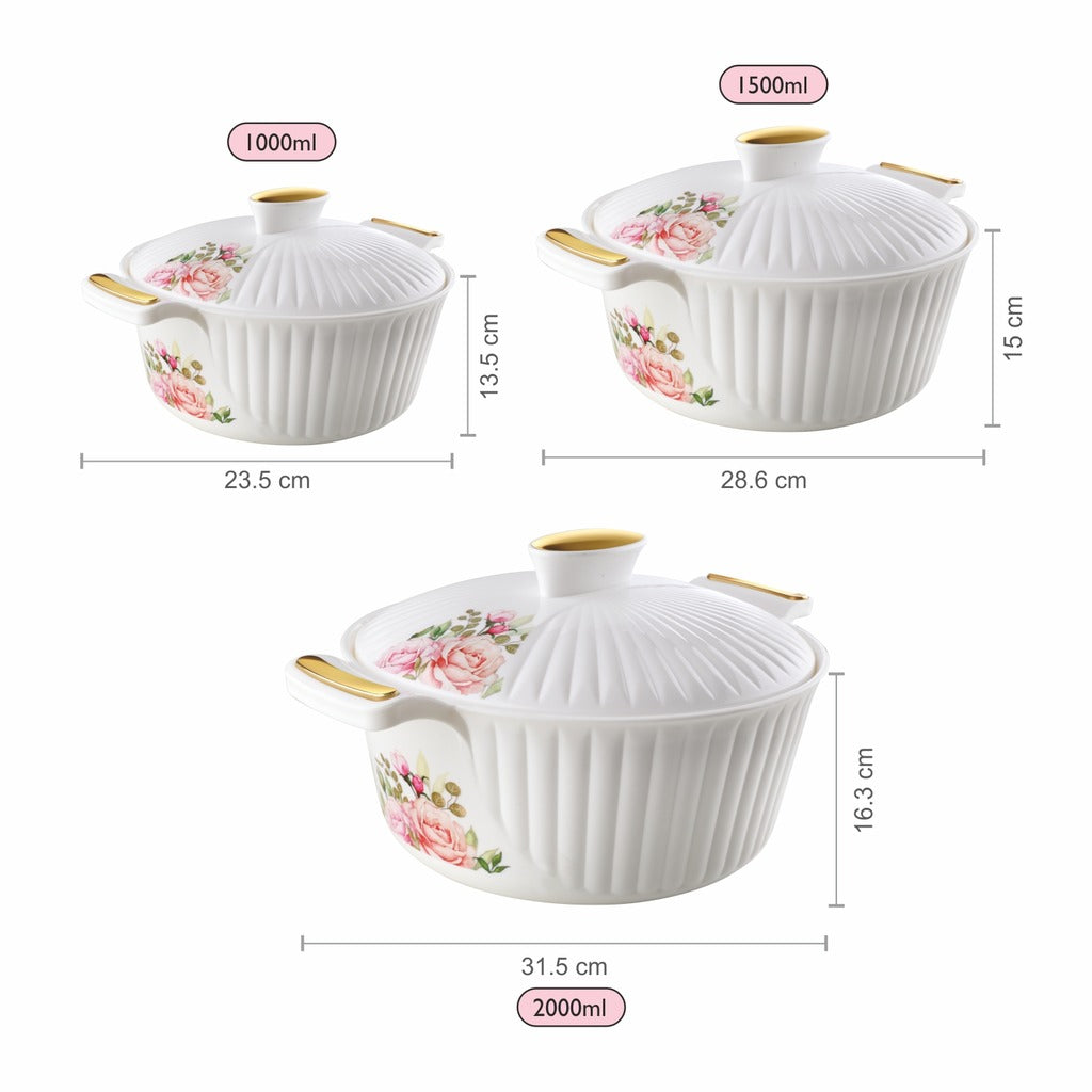 Medusa Casserole Gift Set Of 3 , 1000, 1500, 2000ml