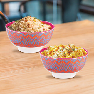 Melamine Noodle Bowl Deluxe, 350 ml Chevron / 2