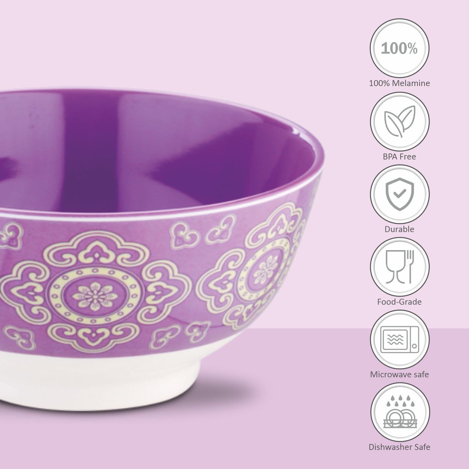 Melamine Noodle Bowl Deluxe, 1100 ml Liberty Purple / 2